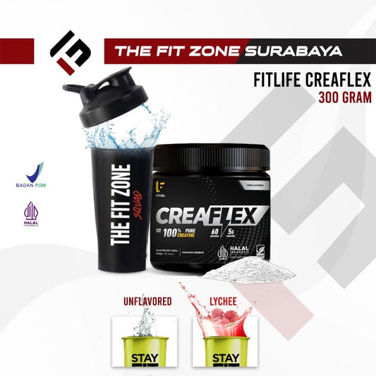 FITLIFE Creaflex 300 Gram 60 Servings Suplemen Fitness Creatine Monohydrate