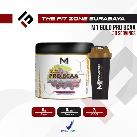MUSCLE FIRST Gold Pro Bcaa 300 Gram Supplement M1 BCAA Powder + Electrolyte