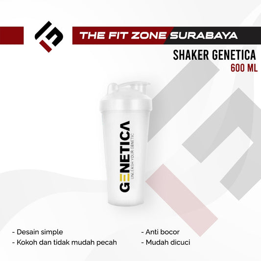 Shaker Genetica 600 ML Original Botol Minum  Gym Fitness