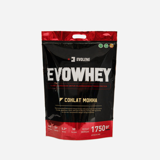 Evolene Evowhey 1.750 Gram 50 Sachet BPOM HALAL Whey Protein