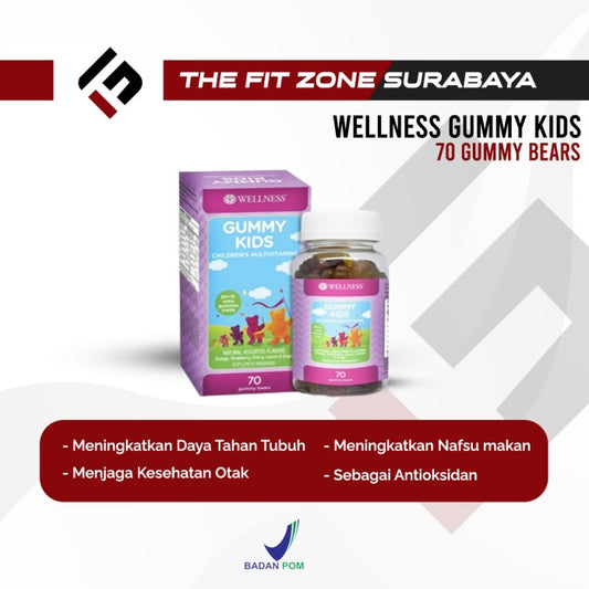 Wellness Gummy Kids Multivitamin 70 Gummy Bears BPOM