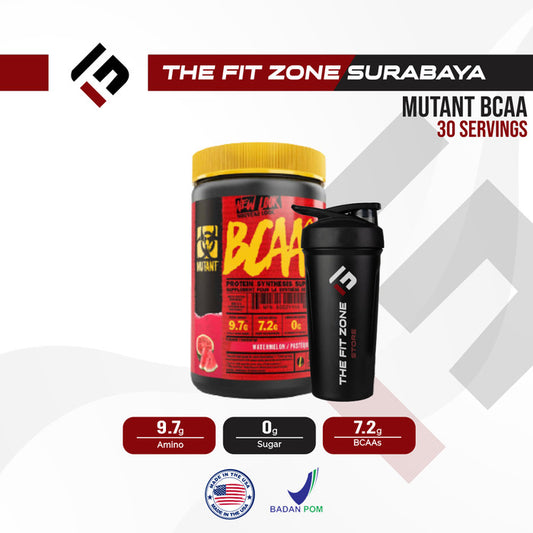 MUTANT Bcaa 30 Serving Brain Chain Amino Acid Supplement Fitness BCAA Powder Certificate AOM