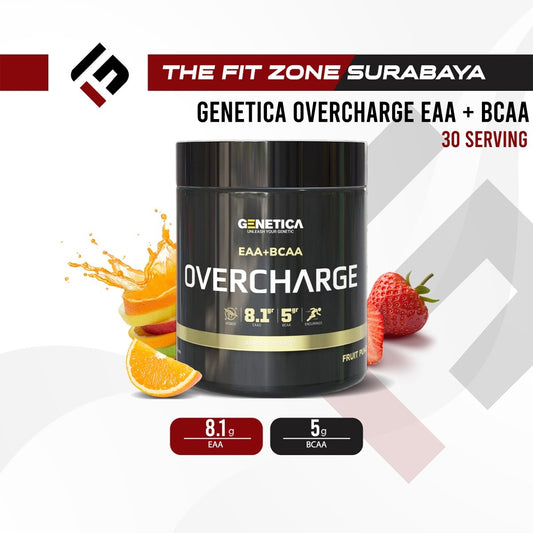 Genetica Overcharge Eaa + Bcaa Amino Synergy 300 gram 30 Serving