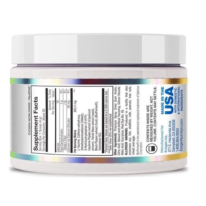 EVOGEN Lipocide IR Fat Burner Powder 30 Servings Suplemen Fitness Fat Burn Powder