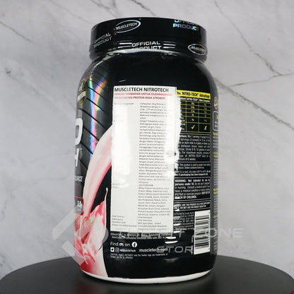MUSCLETECH Nitrotech Performance Series 2.2 Lbs Supplemen Fitnes Whey Protein Blend Certificate