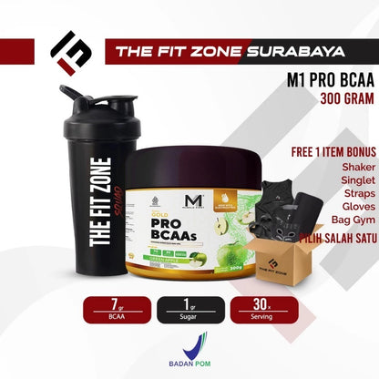 MUSCLE FIRST Gold Pro Bcaa 300 Gram Supplement M1 BCAA Powder + Electrolyte