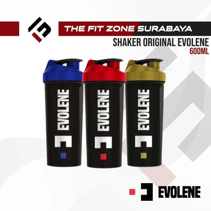 EVOLENE Original And Limited Edition Shaker 600 Ml Botol Minum Gym Bebas BPA
