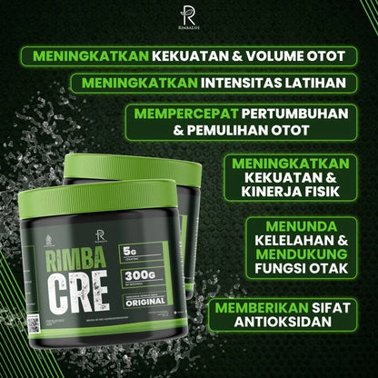 RIMBALIFE Rimbacre 300 Gram 60 Servings Rimba Creatine Monohydrate
