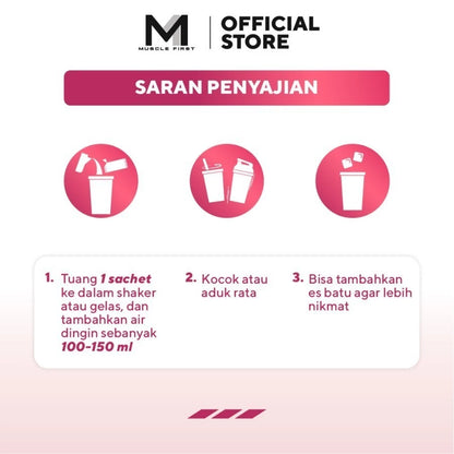 MUSCLE FIRST Pro NRGY 10 Sachet Suplementasi Fitness Pre Workout Lokal M1 PWO