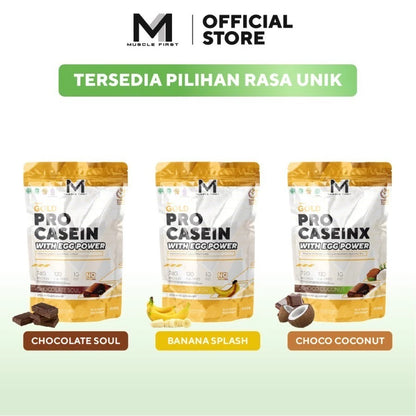 MUSCLE FIRST Gold Pro Casein 2 Lbs With Egg Power Suplemen Fitness