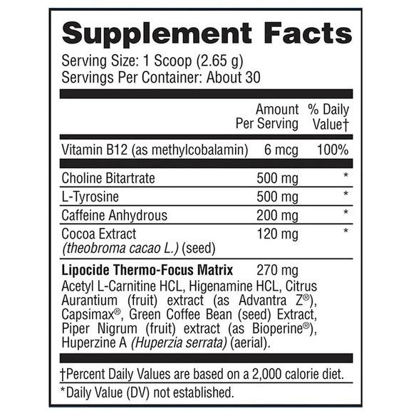 EVOGEN Lipocide IR Fat Burner Powder 30 Servings Suplemen Fitness Fat Burn Powder