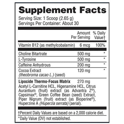 EVOGEN Lipocide IR Fat Burner Powder 30 Servings Suplemen Fitness Fat Burn Powder