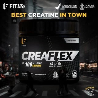 FITLIFE Creaflex 300 Gram 60 Servings Suplemen Fitness Creatine Monohydrate