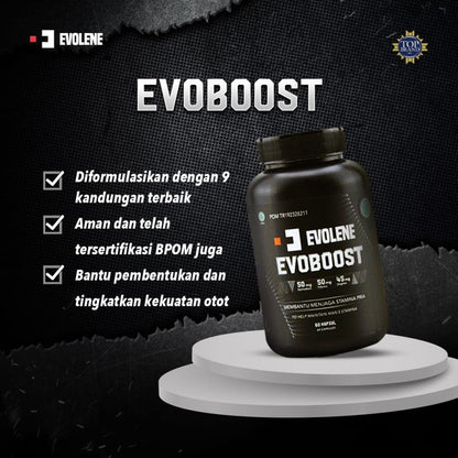 EVOLENE Evoboost 60 Capsule Supplementasi Testosteron Booster Testobooster