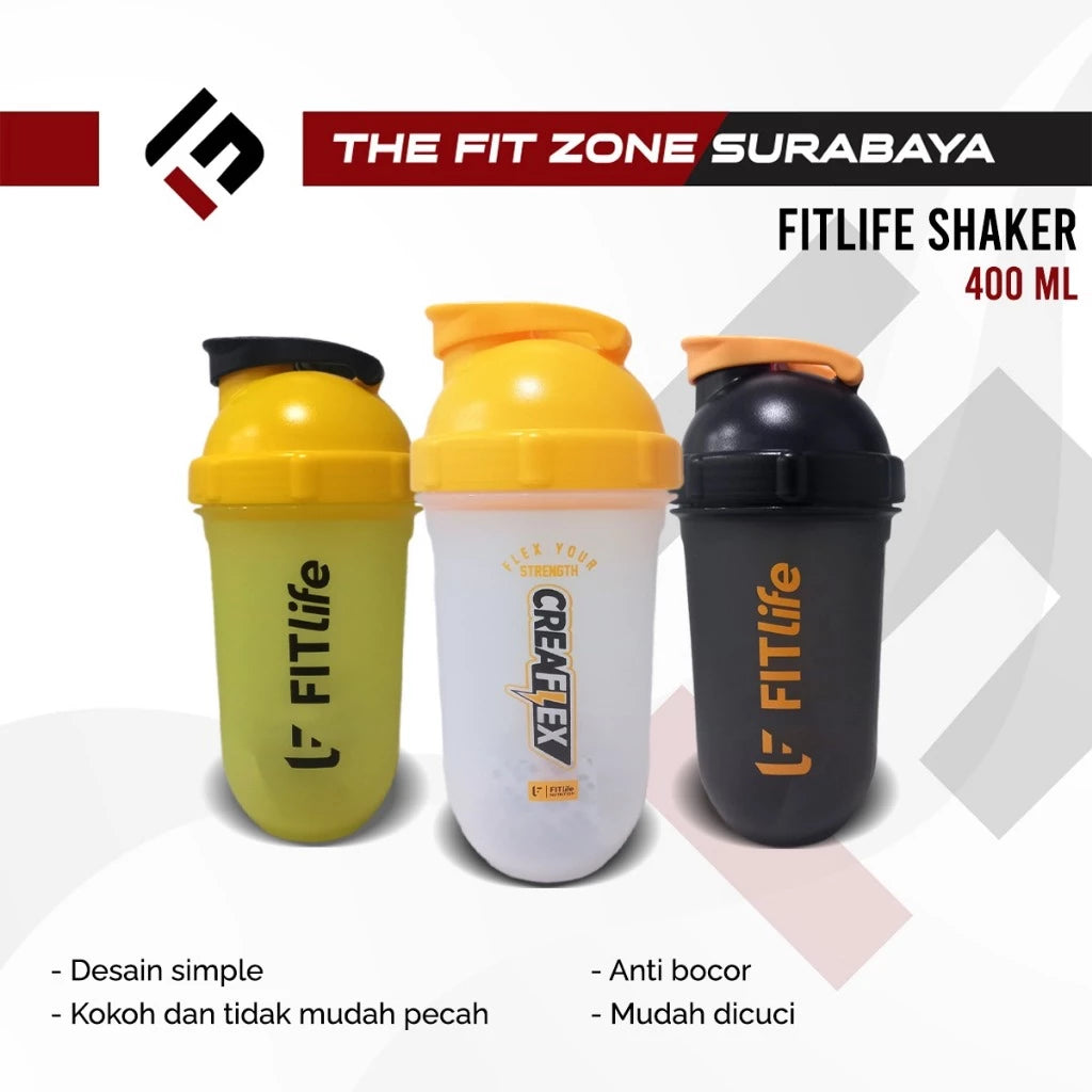 FITLIFE Original And Limited Edition Shaker 600 Ml Botol Minum Gym Bebas BPA
