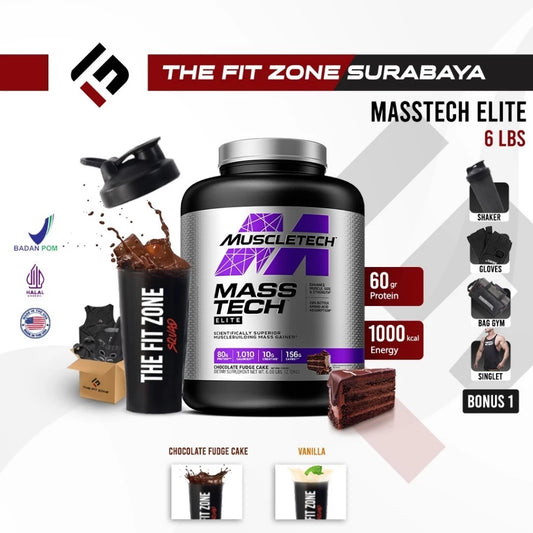 MUSCLETECH Masstech 6 lbs AOM Mass tech Weight Gainer Certificate