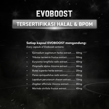 EVOLENE Evoboost 60 Capsule Supplementasi Testosteron Booster Testobooster