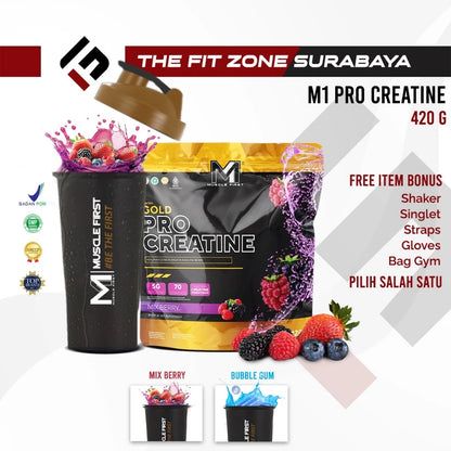 MUSCLE FIRST Pro Creatine 420 Gram Suplemen Fitness Creatine Monohydrate