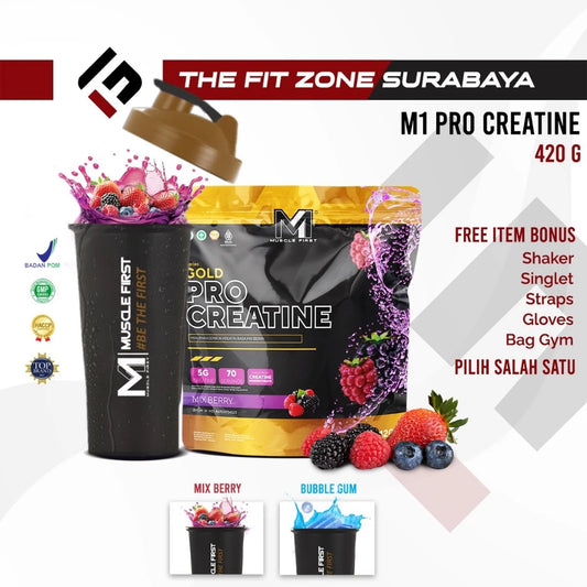 MUSCLE FIRST Pro Creatine 420 Gram Suplemen Fitness Creatine Monohydrate