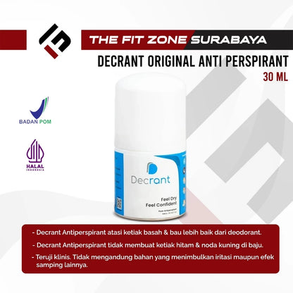DECRANT Antiperspirant Ketiak Roll On 30 Ml BPOM HALAL Original dan Sensitif
