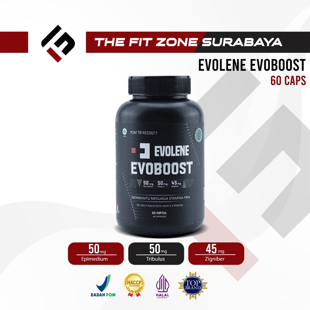 EVOLENE Evoboost 60 Capsule Supplementasi Testosteron Booster Testobooster