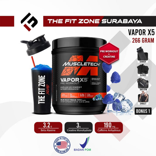 MUSCLETECH Vapor X5 Next Gen 30 Serving Vapor X5 The Curse No Xplode Pre Workout  Certificate
