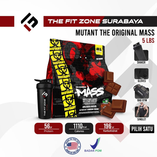 MUTANT Mass 5 Lbs Supplement Fitness Susu Penambah Berat Badan Weight Mass Gainer Import