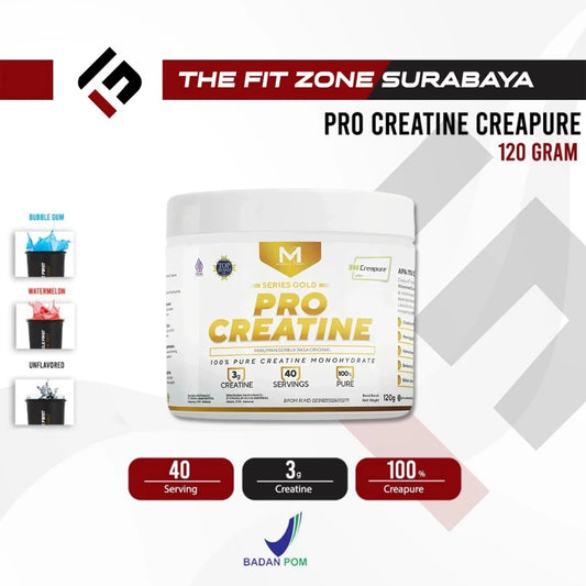 MUSCLE FIRST Pro Creatine Creapure 120 Gram Suplemen Fitness Creatine Monohydrate