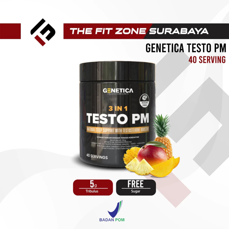 GENETICA Testo PM 40 Servings Supplementasi Fitness Testosterone Booster TestoPM