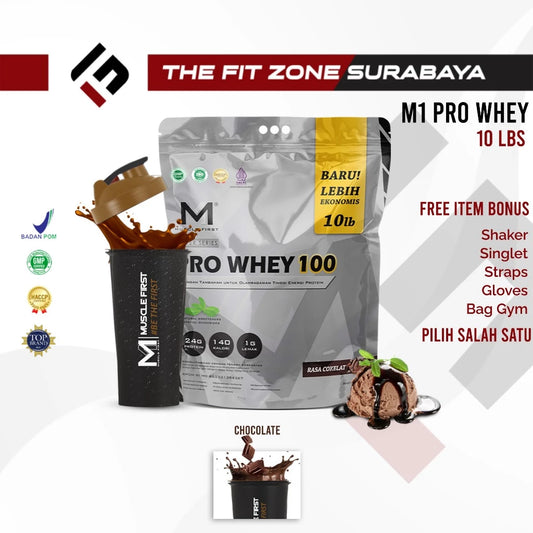 MUSCLE FIRST Pro Whey 100 10 Lbs M1 Pro Whey Silver Series Supplemen Fitness Whey Protein