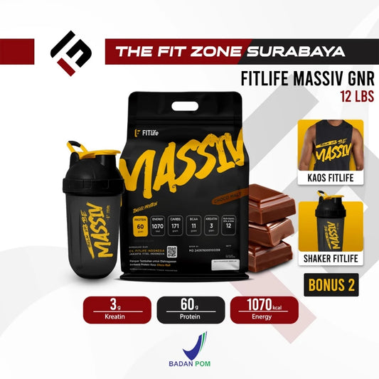 FITLIFE Massiv Gainer 12 Lb Supplemen Fitness Mass Gainer FITLIFE MPRO Susu Penambah berat badan