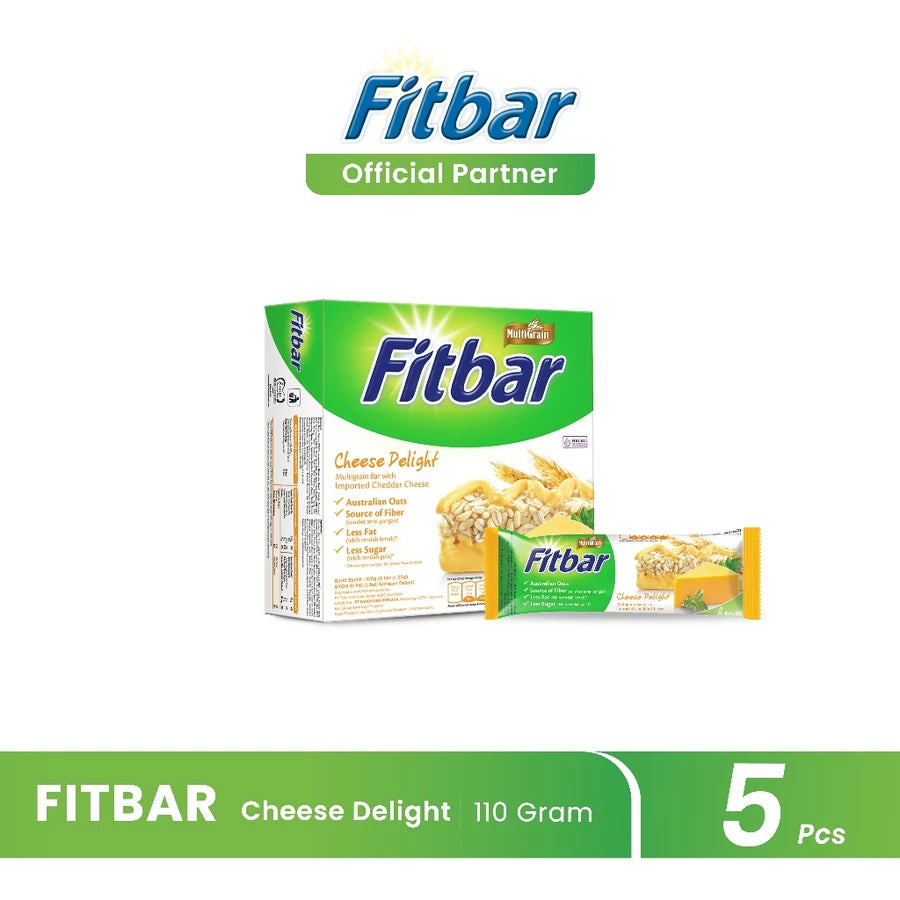 FITBAR Multigrain Bar 1 Box Isi 5 Pcs Snack Sehat Bar Camilan Food Cemilan Makanan (@20 gram)