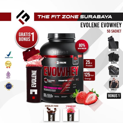 EVOLENE Evowhey w/ Evosorption 1550 Gram ( 50 Serving ) Evolene Whey