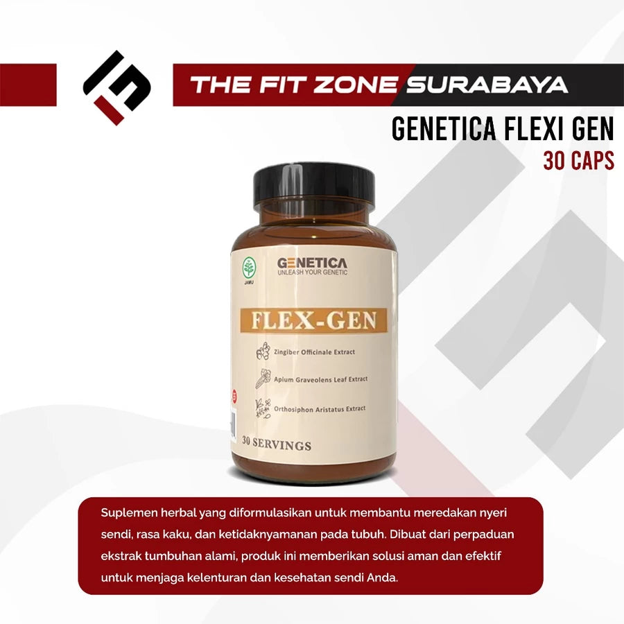 GENETICA Flex Gen 60 Kapsul Suplemen Herbal Pereda Nyeri Sendi Flex-Gen