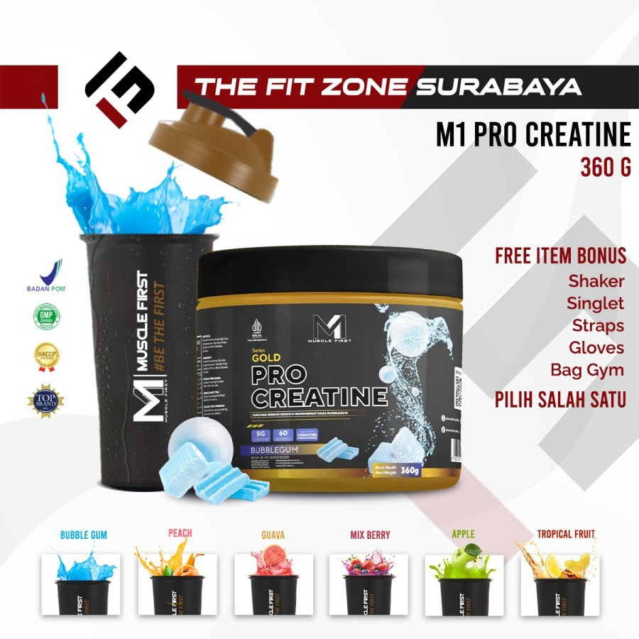 M1 Creatine 360 gram Creatine Monohydrate BPOM