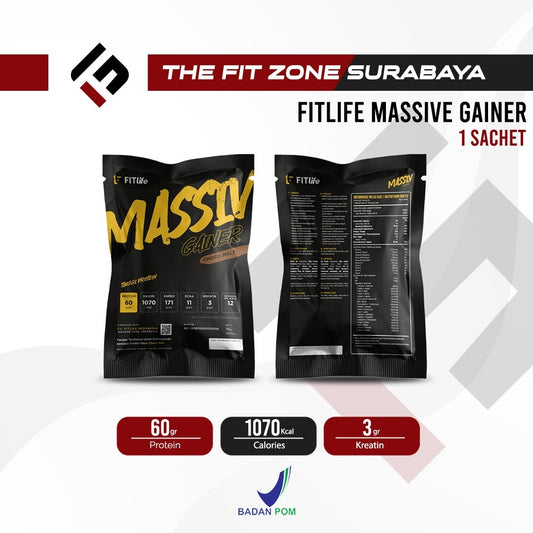 Fitlife Massiv Gainer 1 Sachet 75 Gram COKLAT