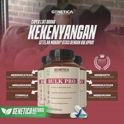 GENETICA Bulk Pro 60 Kapsul Meningkatkan Nafsu Makan Bulking
