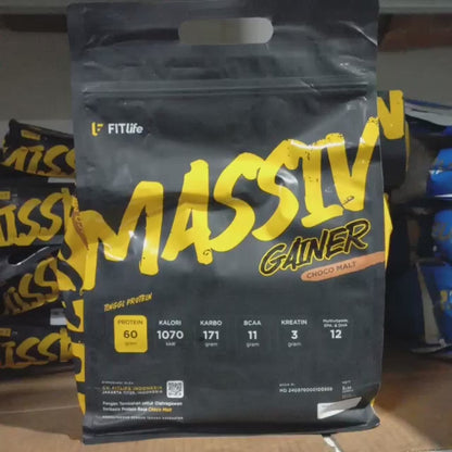 FITLIFE Massiv Gainer 5 Lbs Supplement Fitness Weight Gainer FITLIFE MPRO Susu Penambah Berat Badan