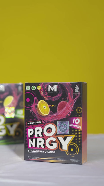 MUSCLE FIRST Pro NRGY 10 Sachet Suplementasi Fitness Pre Workout Lokal M1 PWO