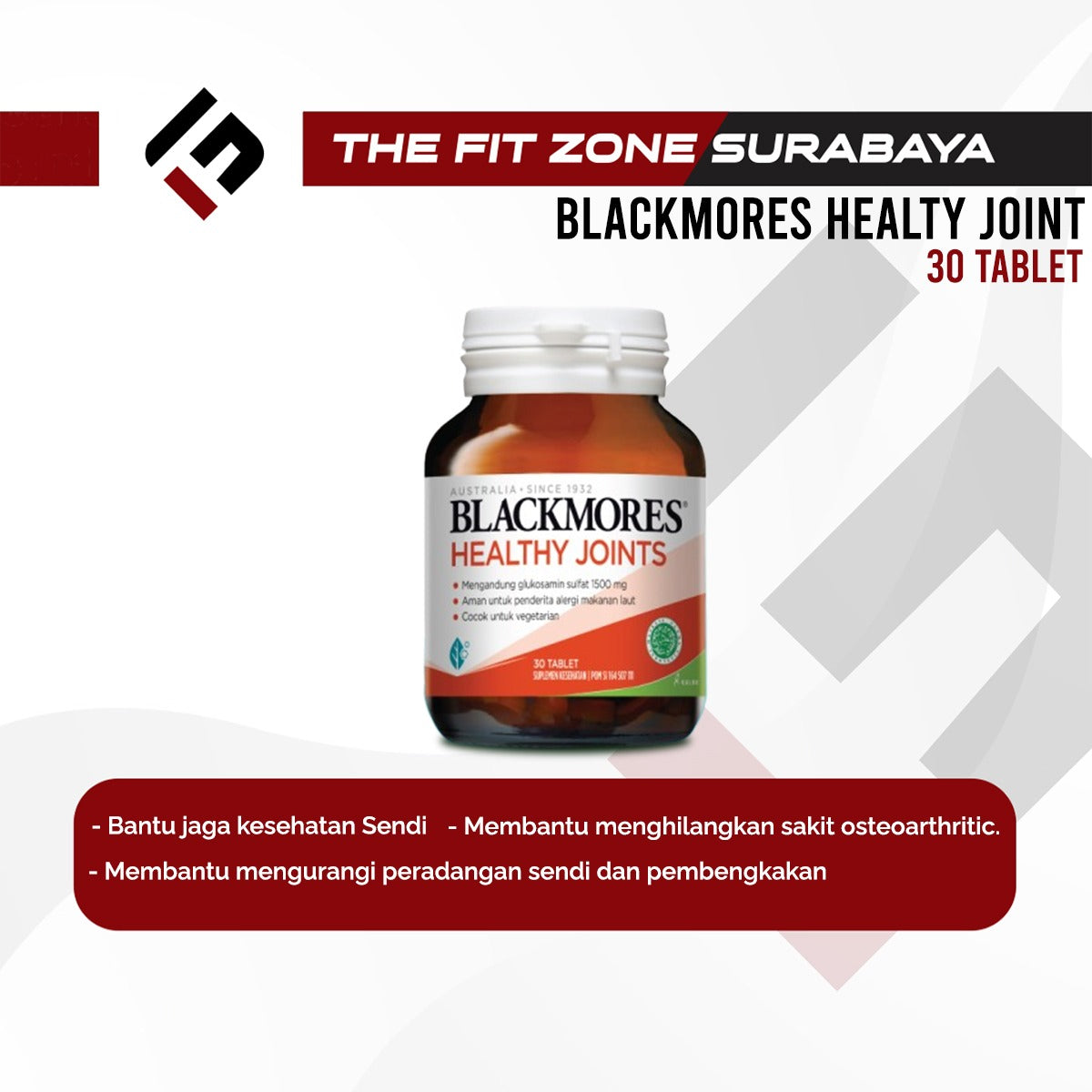 Blackmores Healty Joint 1500 30 Tablet BPOM KALBE