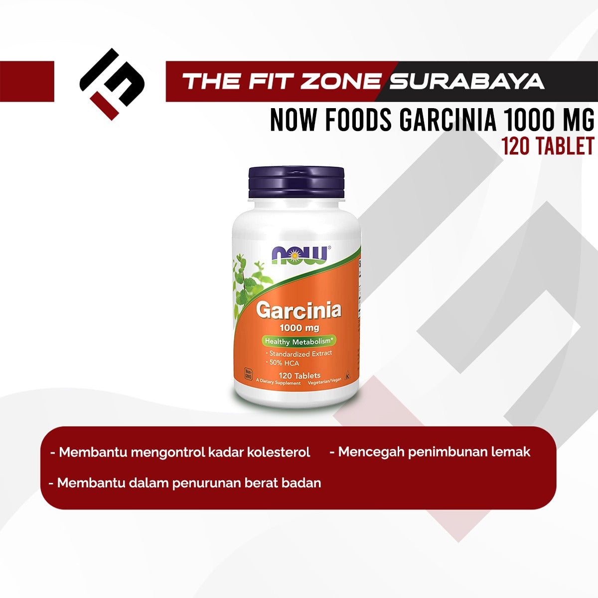 Now Foods Garcinia 1000 MG 120 Tablet