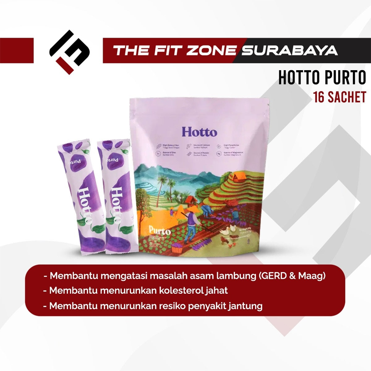 Hotto Purto 16 Sachet Kemasan Pouch