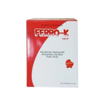 FERRO K Drop15 mL Vitamin Zat Besi Terbaik untuk Pertumbuhan Anak Ferro-K Drop Multivitamin