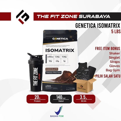 GENETICA Isomatrix 5 Lbs Whey Suplemen Fitness Vegan Whey Protein Isolate