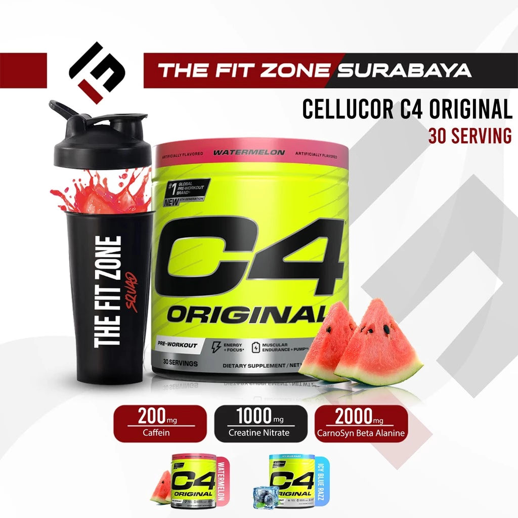 CELLUCOR C4 Original 282 Gram 30 Servings Pre Workout Powder