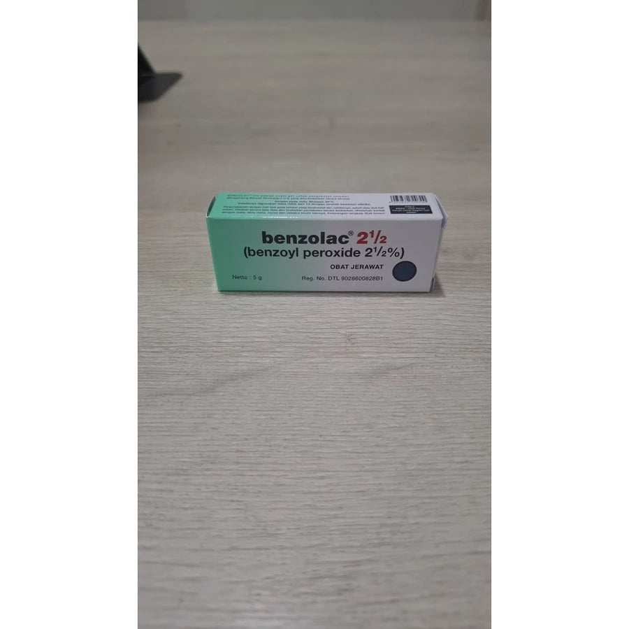 BENZOLAC Benzoyl Peroxide 2,5% Obat Jerawat Anti Acne Benzoil Peroksida