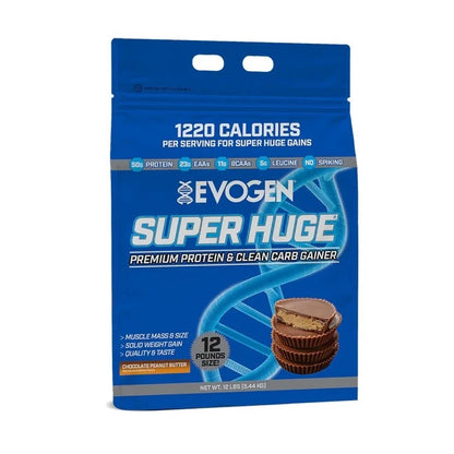 EVOGEN Superhuge Gainer 12 Lbs Suplemen Fitness Super Huge Weight Mass Gainer Import