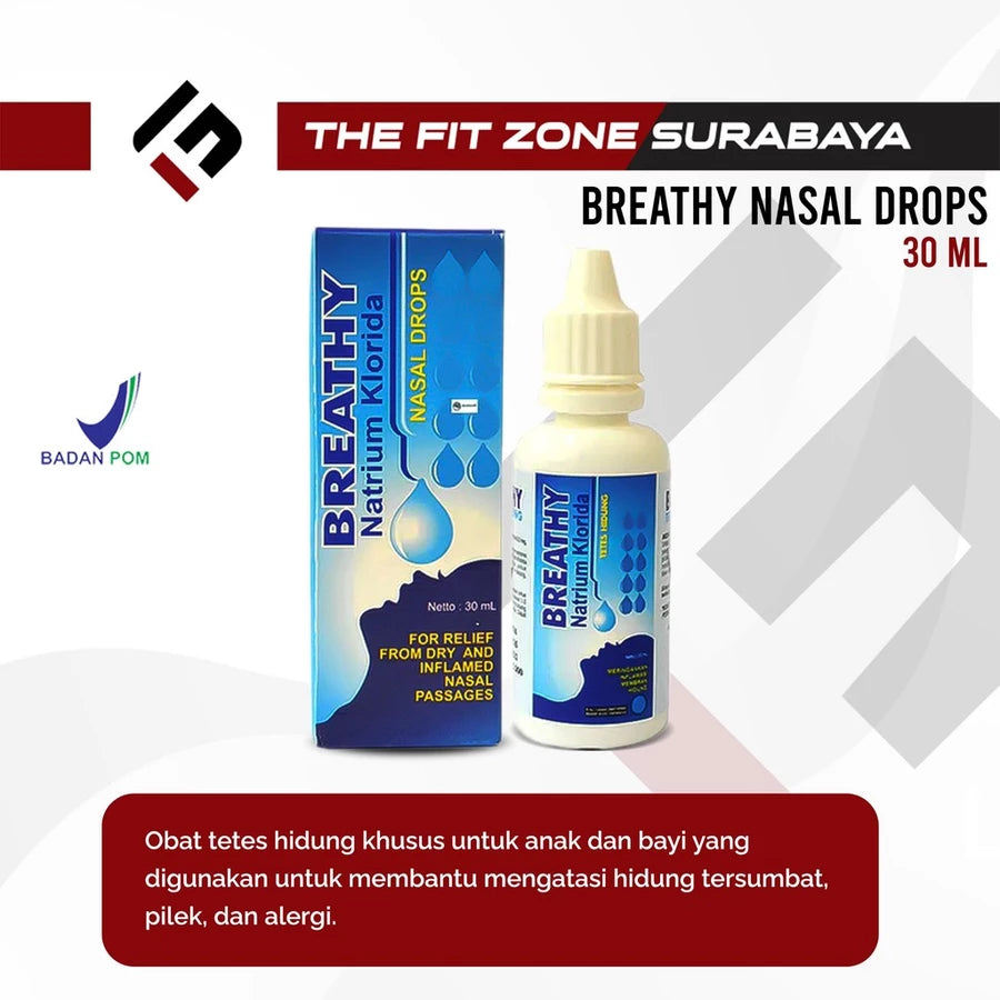 BREATHY Nasal Drops 30 ml Obat Tetes Melegakan Hidung Tersumbat