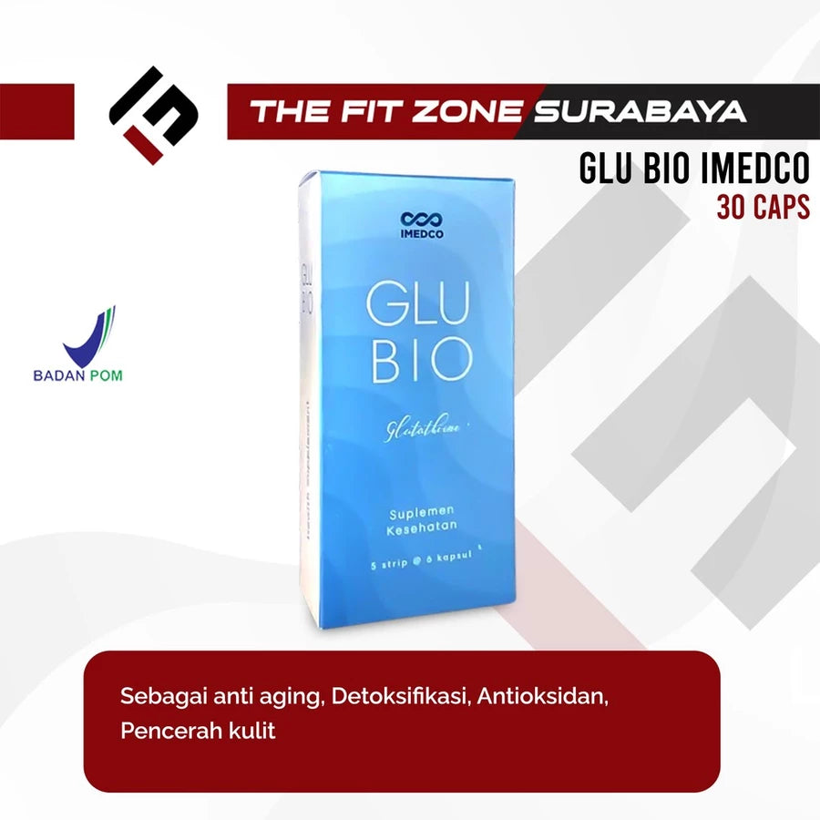 IMEDCO Glubio Glutathione 1 Kotak 30 Kapsul Suplemen Kesehatan L-Glutathione 500 mG