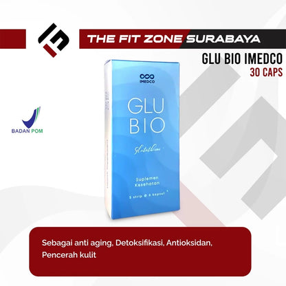 IMEDCO Glubio Glutathione 1 Kotak 30 Kapsul Suplemen Kesehatan L-Glutathione 500 mG